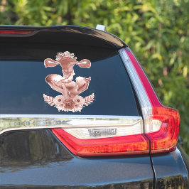 Pegatina Ob/Gyn Partera Parto Floral Nacimiento Cervix Ovar