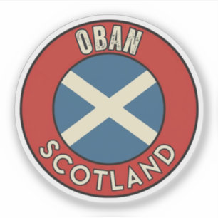 Pegatina Oban, Escocia