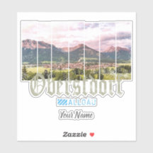 Oberstdorf Allgäu Vintage Bavaria Alemania Souveni