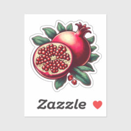 Pegatina Obra de arte digital de granadas estéticas