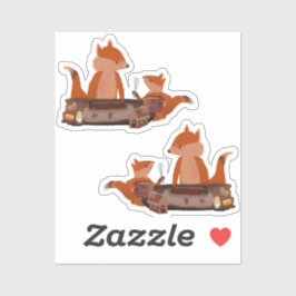 Pegatina Obra de arte original de Woodland Warmth de Tia