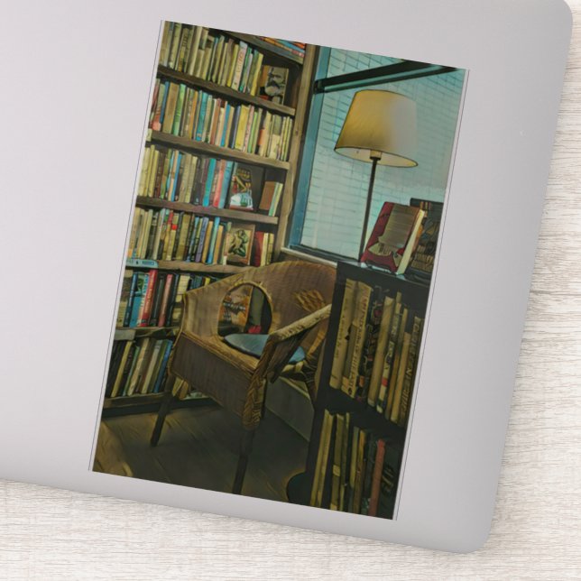 Pegatina Obra de libros de época (Detalle)