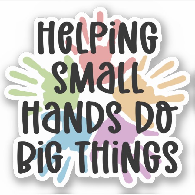 Pegatina Obras pediátricas Ocupacionales Terapéuticas (Anverso)