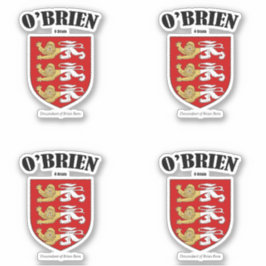 Pegatina O'Brien Escudo Traducción y significado irlandés (