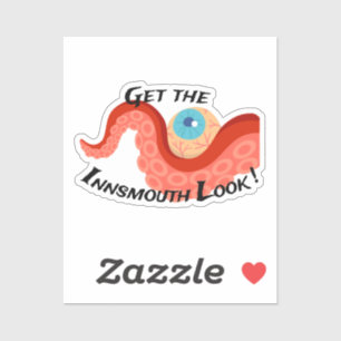 Pegatina Obtén la mirada innsmouth Tentacle Eye Lovecraftia