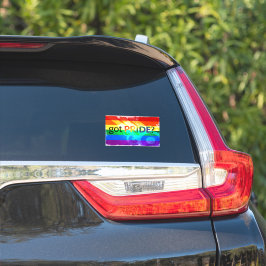 Pegatina Obtuve orgullo LGBT Bandera de Oval Decal de venta