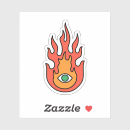 Pegatina OBUHLISK Green Protection Evil Evil Oye Fire