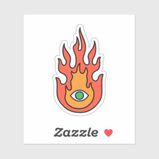 Pegatina OBUHLISK Green Protection Evil Evil Oye Fire