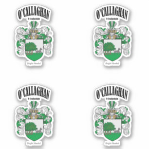 Pegatina O'Callaghan Escudo Traducción y significado irland