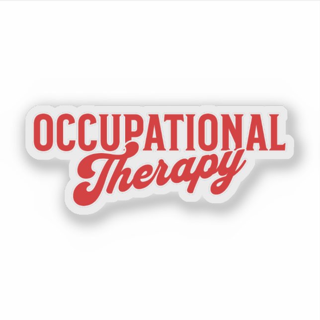 Pegatina Occupational Therapy OTA Heathcare (Anverso)