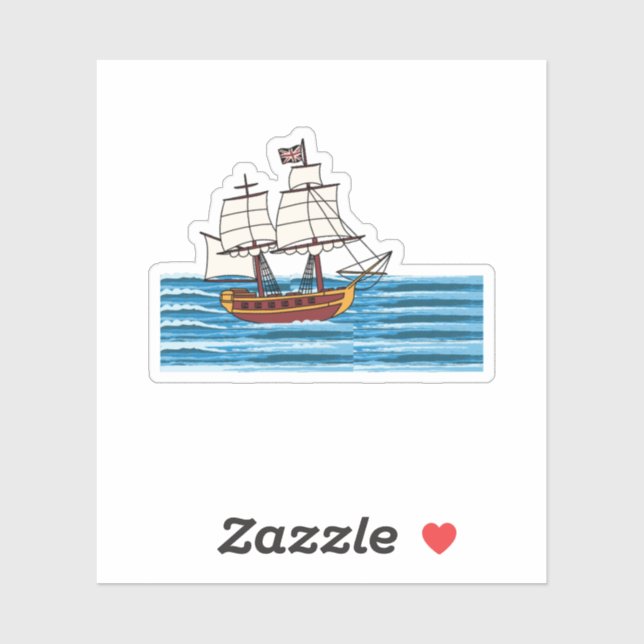 Pegatina Ocean Voyage (Hoja)