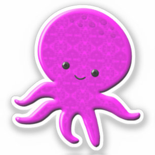 Pegatina Octopus rosado