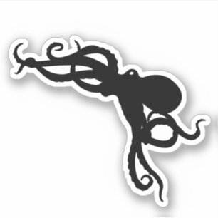 Pegatina Octopus vintage