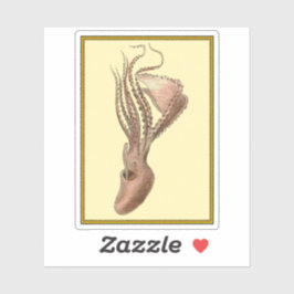 Pegatina Octopus vintage