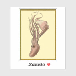 Pegatina Octopus vintage