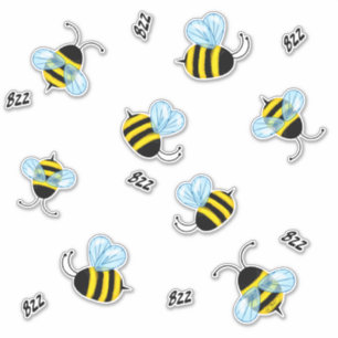 Pegatina Ocupados Buzzing Bumblebees Honeybee Decal Pegatin
