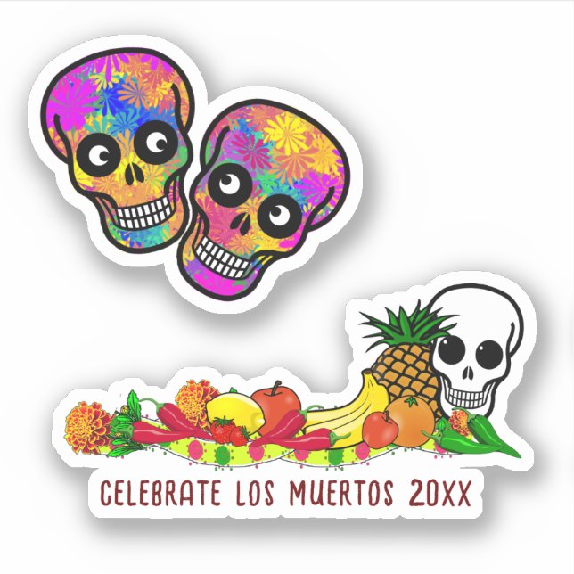 Pegatina Ofertas Para El Día De Los Muertos (Anverso)