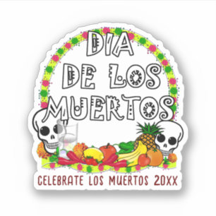 Pegatina Ofertas Para El Día De Los Muertos