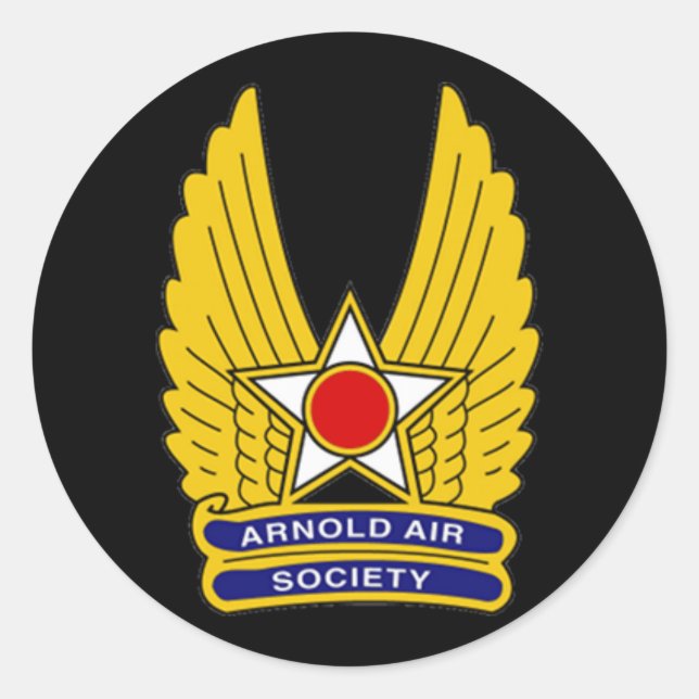 Pegatina Oficial de la Sociedad Aérea Arnold (Anverso)