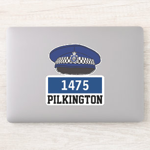 Pegatina Oficial de policía británico de sexo masculino con