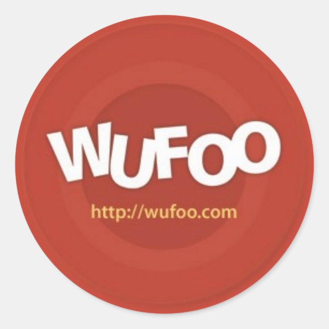 Pegatina oficial de Wufoo (Anverso)
