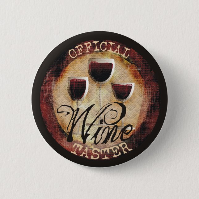 Pegatina oficial del botón del catador del vino (Anverso)