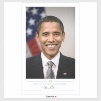 Pegatina Oficina del Presidente Electo Barack Obama