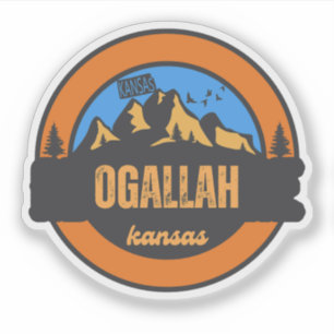 Pegatina Ogallah, Kansas