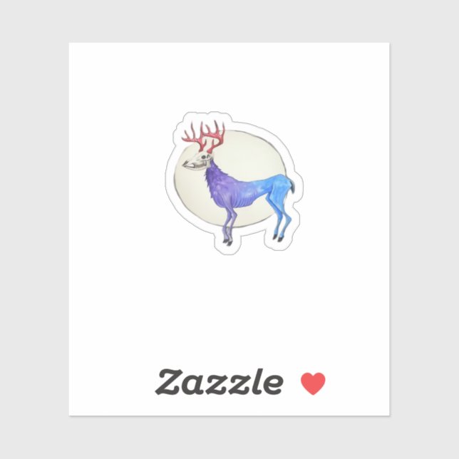 Pegatina Oh Deer Clean Graphic Style  (Hoja)