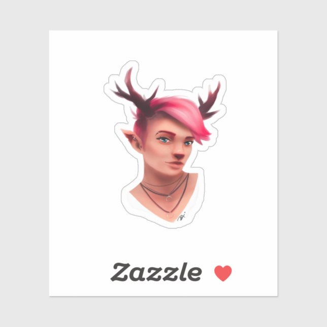 Pegatina Oh Deer Simple Creative Style  (Hoja)