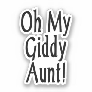 Pegatina ¡Oh, Mi Tía Giddy!