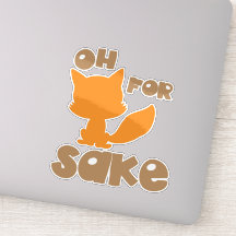 Oh Por Fox Sake, Fox Silhouette, Woodland Animal