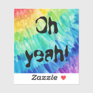 Pegatina Oh, sí, arcoíris