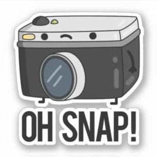 Pegatina Oh Snap Funny Camera Pun