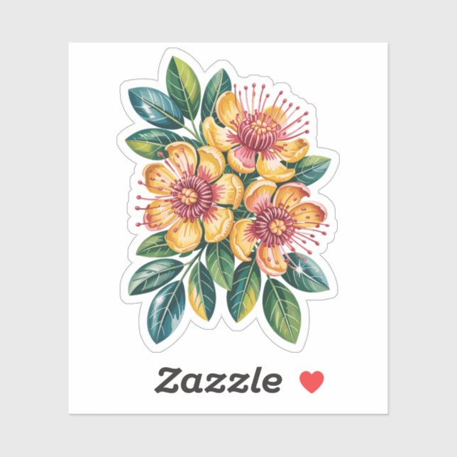 Pegatina Ohia Lehua Cut Vinyl Sticker (Hoja)