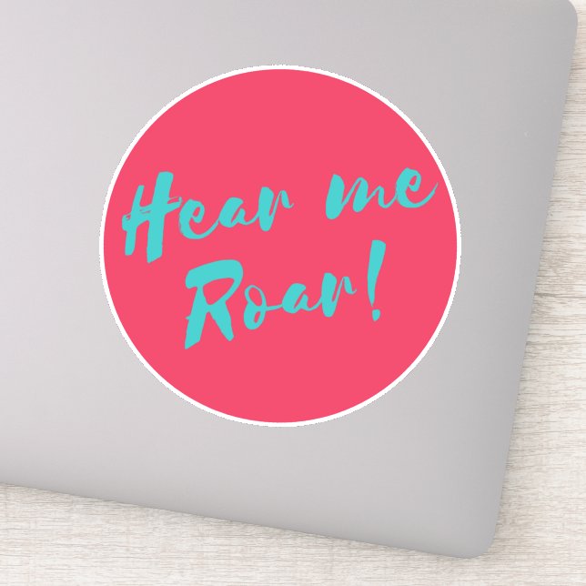 Pegatina Oírme rugir (Detalle)