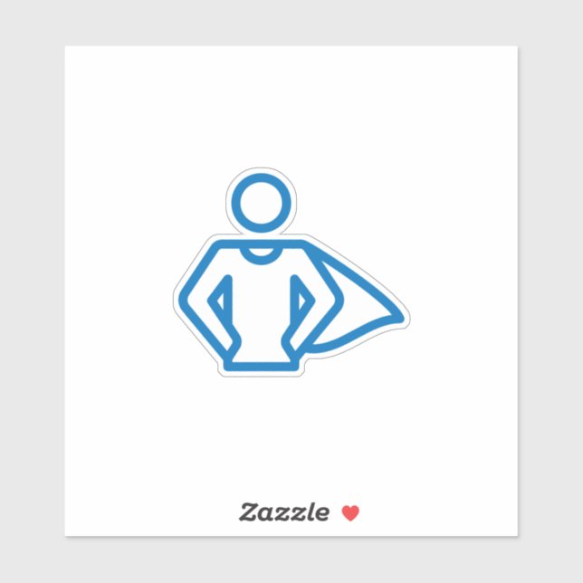 Pegatina ¡Ojalá los Granters sean superhéroes! (Hoja)