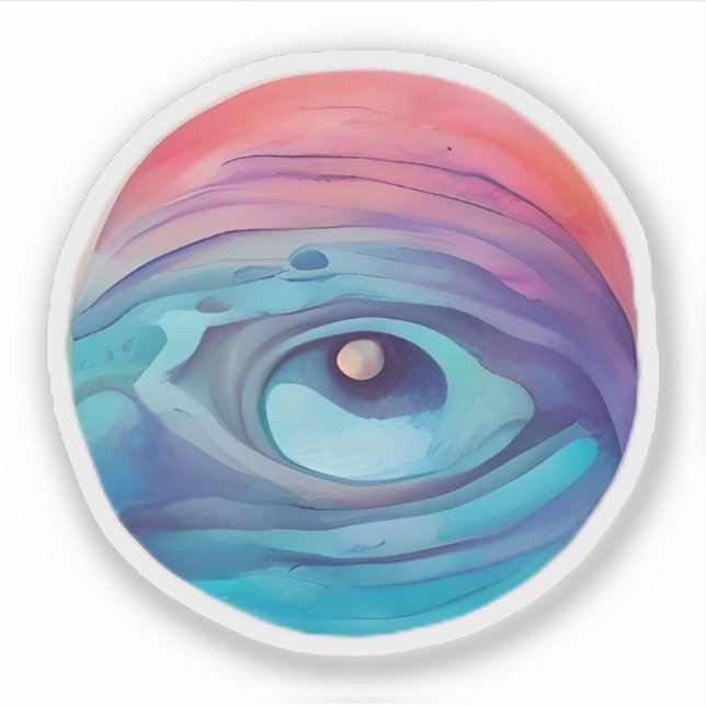 Pegatina Ojo del Cosmos (Anverso)