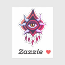 Ojo Demonio Púrpura - Arte Oculto Gótico