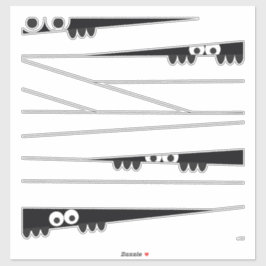 Pegatina Ojos blancos negros buscando a mi mamá Halloween