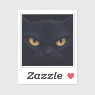 Pegatina Ojos de gato en la oscuridad - Halloween de miedo