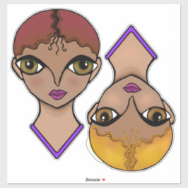 Pegatina Ojos grandes