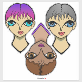 Pegatina Ojos grandes