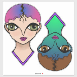 Pegatina Ojos grandes