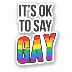 Pegatina Ok to Say Gay