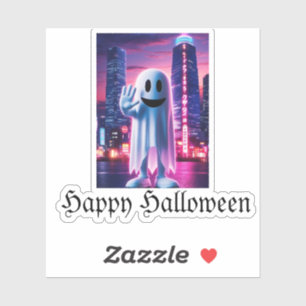 Pegatina Ola de azafatas y luces urbanas