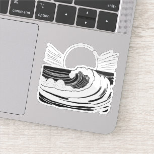 Pegatina Ola oceánica