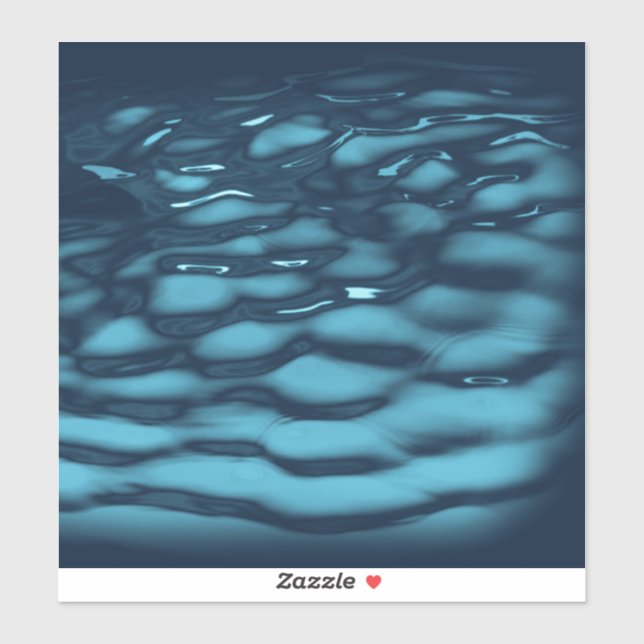 Pegatina Olas de agua azul Aqua (Hoja)