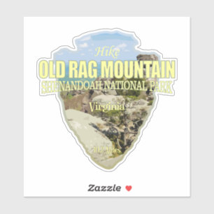 Pegatina Old Rag Mtn (flecha)