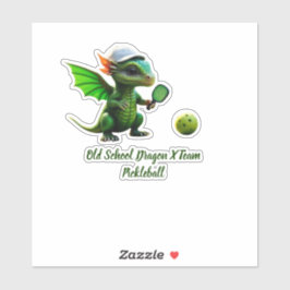 Pegatina Old Schook Dragon X Pickleball Team Kids